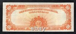 Fr. 1173 1922 $10 Ten Dollars Hillegas Gold Certificate Note Very Fine+ (c)
