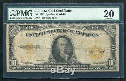 Fr. 1173 1922 $10 Ten Dollars Star Gold Certificate Note Pmg Very Fine-20