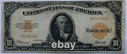 Fr. 1173 A- 1922 $10.00 Gold Certificate Large Note Pcgs Very Fine 20