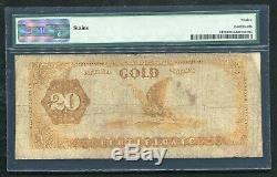 Fr. 1178 1882 $20 Twenty Dollars Gold Certificate Currency Note Pmg Fine-12