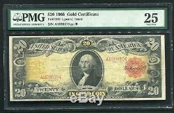 Fr 1180 1905 $20 Twenty Dollars Technicolor Gold Certificate Pmg Very Fine-25