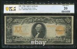 Fr. 1185 1906 $20 Twenty Dollars Gold Certificate Pcgs Banknote Very Fine-20