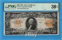 Fr. 1187 1922 $20 Gold Certificate PMG Very Fine 30 EPQ
