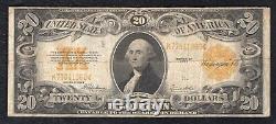 Fr. 1187 1922 $20 Twenty Dollars Gold Certificate Currency Note Very Fine (j)