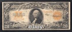 Fr. 1187 1922 $20 Twenty Dollars Gold Certificate Currency Note Very Fine (o)