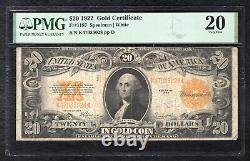 Fr. 1187 1922 $20 Twenty Dollars Gold Certificate Note Pmg Very Fine-20 (c)