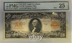 Fr. 1187m MULE 1922 $20 United States Gold Certificate Note PMG VF 25
