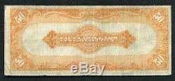 Fr. 1199 1913 $50 Fifty Dollars Gold Certificate Currency Note Very Fine