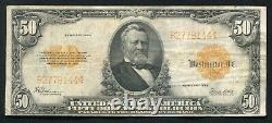 Fr. 1200 1922 $50 Fifty Dollars Gold Certificate Us Currency Note Very Fine+