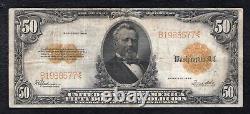 Fr. 1200 1922 $50 Fifty Dollars Grant Gold Certificate Currency Note Very Fine