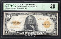 Fr. 1200 1922 $50 Fifty Dollars Grant Gold Certificate Note Pmg Very Fine-20