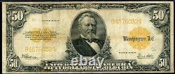 Fr 1200 1922 $50 Gold certificate PMG 15 Choice Fine