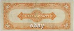 Fr. 1200 $50 1922 Gold Certificate SN B1629175 Raw / Circulated (Very Fine)