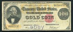 Fr. 1214 1882 $100 One Hundred Dollars Gold Certificate Currency Note Very Fine
