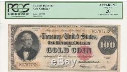 Fr. #1215, $100.00, 1922 SCARCE, Gold Certificate, PCGS 20 APPARENT Very Fine