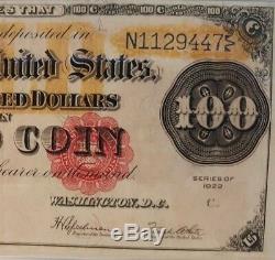 Fr. 1215. 1922 $100 Gold Certificate. PCGS Currency Very Fine 30