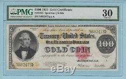 Fr. 1215. 1922 $100 Gold Certificate. PMG Very Fine 30