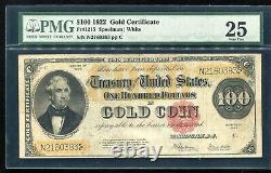 Fr. 1215 1922 $100 One Hundred Dollars Gold Certificate Note Pmg Very Fine-25