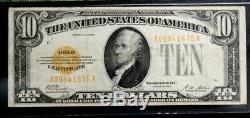Fr 2400 1928 $10 GOLD CERTIFICATE PMG 25 FREE SHIPPING VERY FINE GOLD