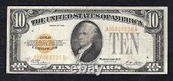 Fr. 2400 1928 $10 Ten Dollars Gold Certificate Currency Note Very Fine+ (b)