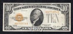 Fr. 2400 1928 $10 Ten Dollars Gold Certificate Currency Note Very Fine (c)