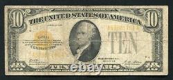 Fr. 2400 1928 $10 Ten Dollars Gold Certificate Currency Note Very Fine (e)