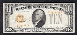 Fr. 2400 1928 $10 Ten Dollars Gold Certificate Currency Note Very Fine+ (e)