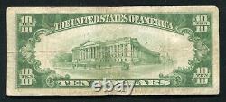 Fr. 2400 1928 $10 Ten Dollars Gold Certificate Currency Note Very Fine (j)