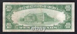 Fr. 2400 1928 $10 Ten Dollars Gold Certificate Currency Note Very Fine (q)