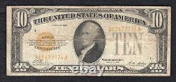 Fr. 2400 1928 $10 Ten Dollars Gold Certificate U. S. Currency Note Very Fine