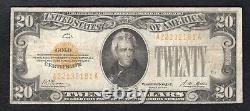 Fr. 2402 1928 $20 Twenty Dollars Gold Certificate Currency Note Very Fine (h)