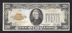 Fr. 2402 1928 $20 Twenty Dollars Gold Certificate Currency Note Very Fine (l)