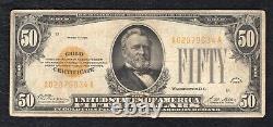 Fr. 2404 1928 $50 Fifty Dollars Gold Certificate Currency Note Very Fine
