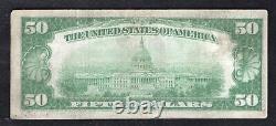 Fr 2404 1928 $50 Fifty Dollars Gold Certificate Currency Note Very Fine