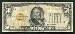 Fr. 2404 1928 $50 Fifty Dollars Gold Certificate Currency Note Very Fine (b)
