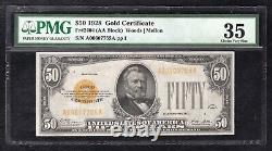 Fr. 2404 1928 $50 Fifty Dollars Gold Certificate Note Pmg Choice Very Fine-35