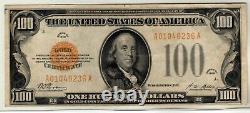 Fr. 2405 $100 1928 Gold Certificate PCGS Very Fine 35 Exceptional Eye Appeal