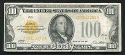 Fr. 2405 1928 $100 One Hundred Dollars Gold Certificate Currency Note Very Fine