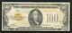 Fr 2405 1928 $100 One Hundred Dollars Gold Certificate Currency Note Very Fine
