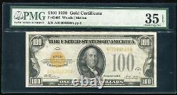 Fr. 2405 1928 $100 One Hundred Dollars Gold Certificate Pmg Very Fine-35epq