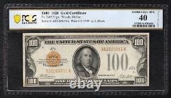 Fr. 2405 1928 $100 One Hundred Gold Certificate Pcgs Banknote Extremely Fine-40
