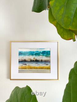 Gold Framed Fine Art Abstract Photography with Certificate of Authenticity