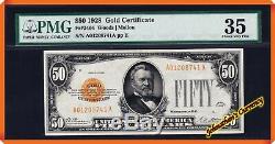 JC&C Fr. 2404 1928 $50 Gold Certificate Very Fine 35 by PMG