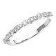 Marquise Shape Round Brilliant Cut Diamonds Wedding Ring in 9K White Gold