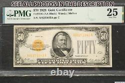 NobleSpirit (CO) 1928 US $50 Gold Certificate PMG 25 Very Fine
