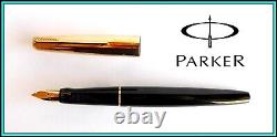 PARKER VP Fountain Pen 14K Gold FINE Nib, New Old Stock with Certificate