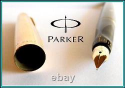 PARKER VP Fountain Pen 14K Gold FINE Nib, New Old Stock with Certificate