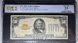 PCGS VF25 1928 $50 Gold Certificate Fr. 2404