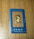 Pamp Suisse 10 gram Gold Bar Fine Gold. 9999 Pure Mint on Card withCertificate #