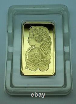 Pamp Suisse 999.9 Fine Gold Bar Lady Fortuna 5oz. WITH CERTIFICATE ASSAY#006573